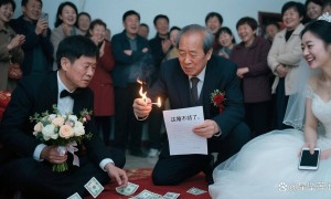 新娘下车时要60万才肯开门，公公当场现金支付，五个字让新娘崩溃